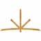 Ekena Millwork Alberta Rough Sawn Timber Gable Bracket, Western Red Cedar, 96"W x 52"H x 2"D x 4"F, 13/12 Pitch GBW096X52X0204ALB00RWR - alternate 1